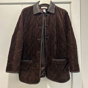 Vintage Genuine Suede and Leather Quilted Jacket